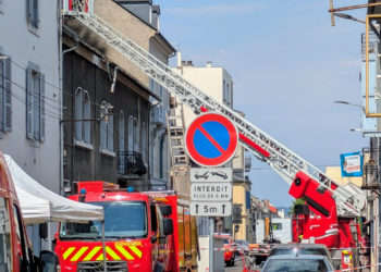 De nombreux pompiers mobilisés pour un Important incendie en plein centre de Tarbes
