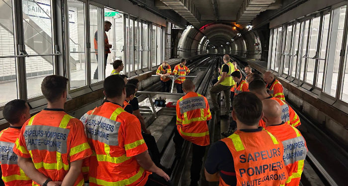 Comment les pompiers se préparent à une intervention dans le métro de Toulouse
