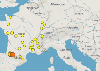 Tremblement de terre de magnitude 3.8 près de Lourdes