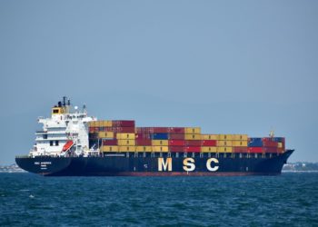 Typhon Bavi, un navire MSC s'échoue en Chine