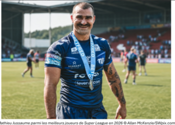 Le Toulousain Mathieu Jussaume dans l'équipe type de Super League de Rugby à 13