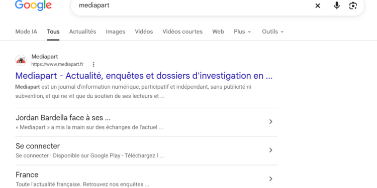 Révélations de Mediapart sur Bardella : Mediapart poursuivi plus de 300 fois