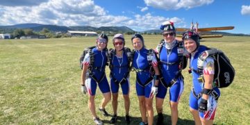 2 parachutistes toulousaines brillent en championnat du monde